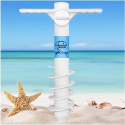 Alternative view of New Arrivals AMMSUN Beach Umbrella Sand Anchor Heavy Duty Outdoor Umbrellas Auger Base