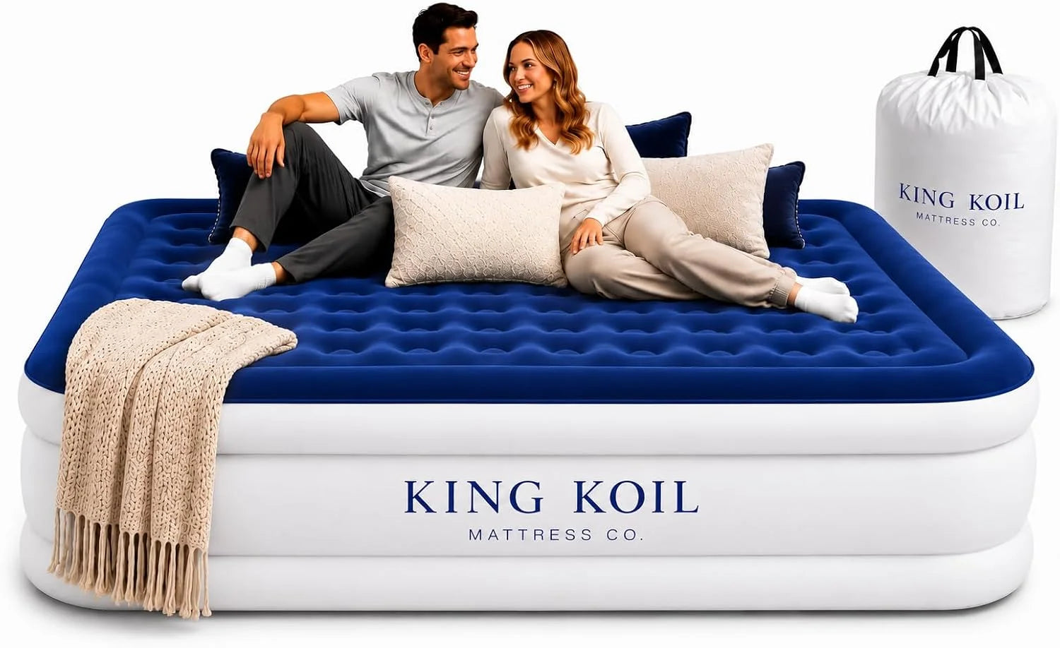 King Koil 20 Queen Air Mattress with Built-in High-Speed Pump, CNN Underscored Top Pick, Inflates in 2 Minutes bifanuoyard - Image 10