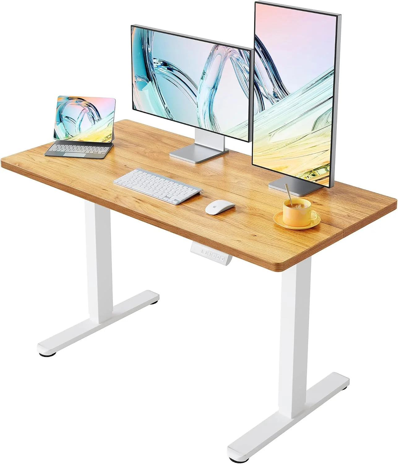HUANUO 32 Small Electric Standing Desk Adjustable Height, 4 Memory Height Settings bifanuoyard - Image 31