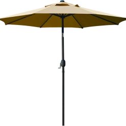 Sunnyglade 9" Patio Umbrella Outdoor Table Umbrella with 8 Ribs Tan