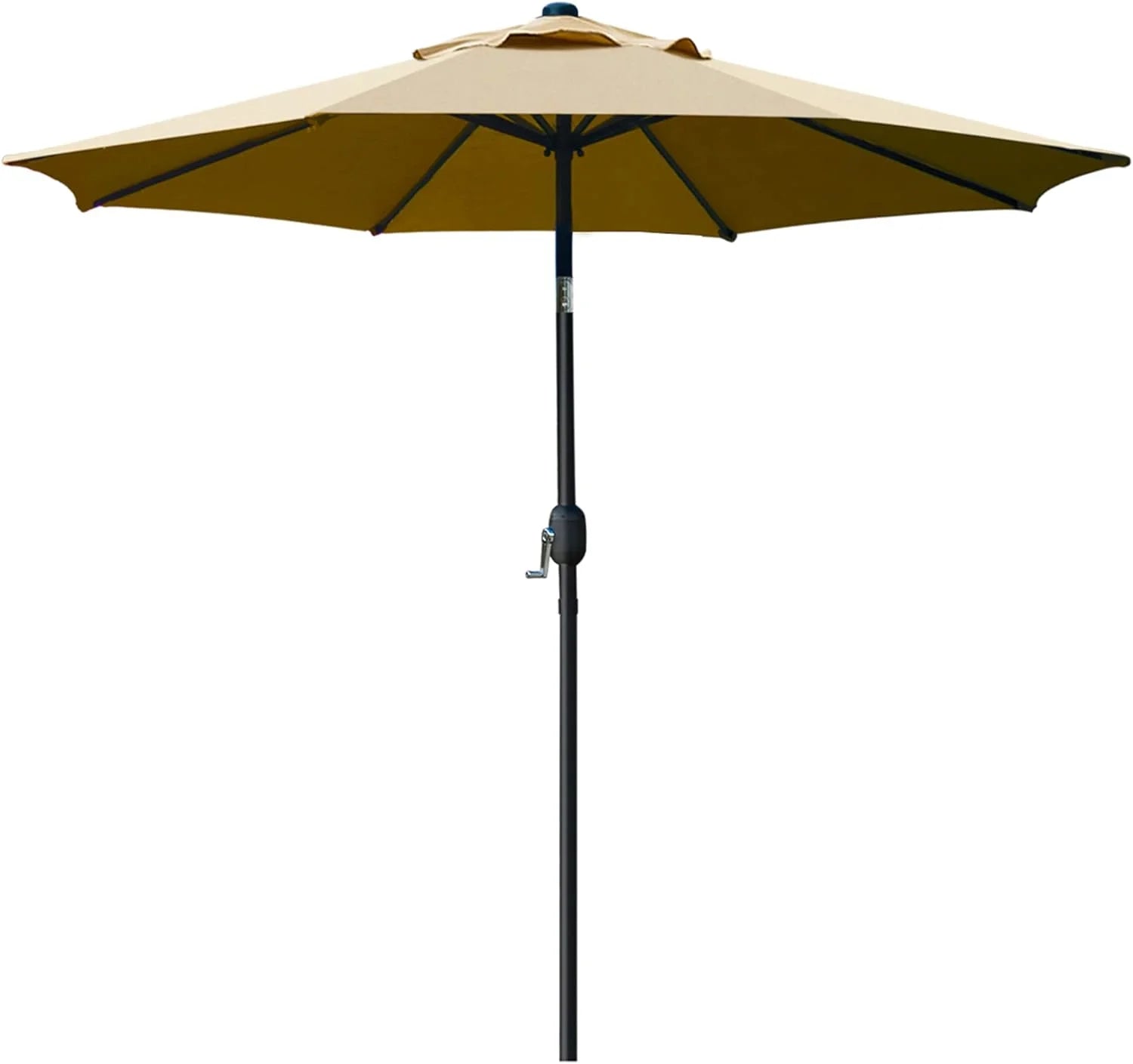 Sunnyglade 9" Patio Umbrella Outdoor Table Umbrella with 8 Ribs Tan
