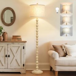Alternative view of New Arrivals 62 Floor Lamp, Rotary Switch, Rustic Resin Tall Lamps for Living Room