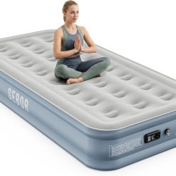 New Arrivals Air Mattress Queen with Built-in Pump 18, Comfortable Self-Inflating Blow up Mattress with High-Speed Pump
