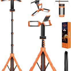 Alternative view of New Arrivals Portable Camping Light with Stand 12000mAh 73.2 Rechargeable Work Light 3200 Lumen Camp Lanterns with Bag