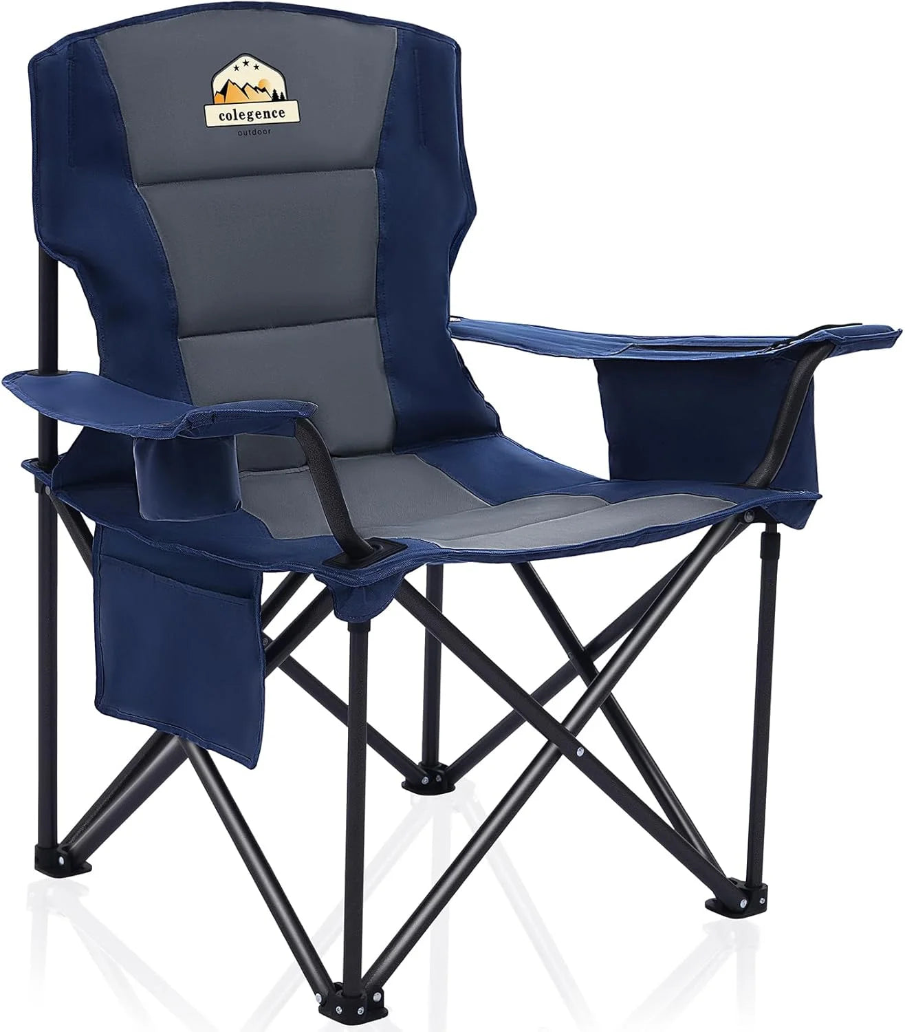 New Arrivals Oversized Heavy Duty Camping Chairs 2 Pack, 450 LBS Support Extra Wide Folding Portable Outdoor Chair - Image 4