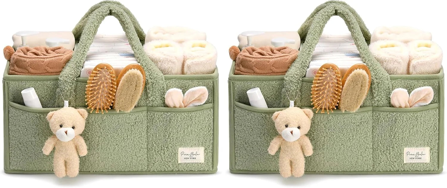 New Arrivals Diaper Caddy Organizer for Changing Table, Storage Basket for Wipes, Gift for Baby Shower, Car - Image 4