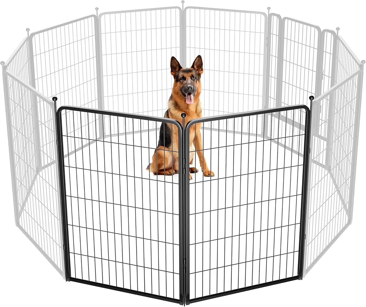New Arrivals Rollick Dog Playpen, Indoor, 24 H, 8 Panels - Image 65