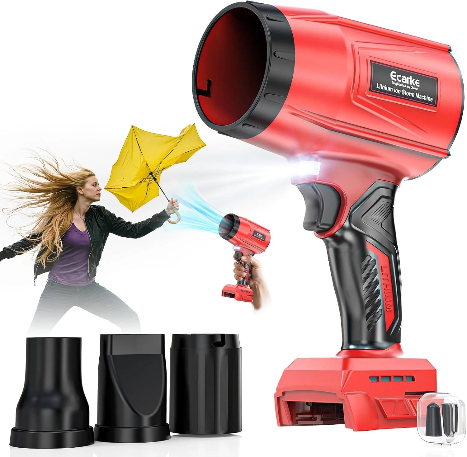 Leaf Blower Compatible with Milwaukee 18V: Ecarke Cordless Dust Blower - Image 2