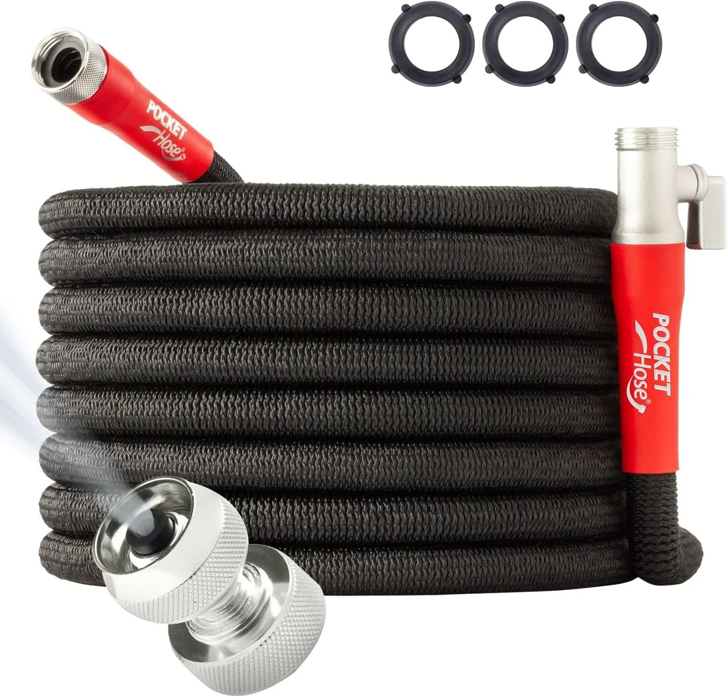 New Arrivals Hose 100 FT Silver Bullet 2.0 Expandable Garden Hose w/Turbo Shot Nozzle, AS SEEN ON TV - Image 3