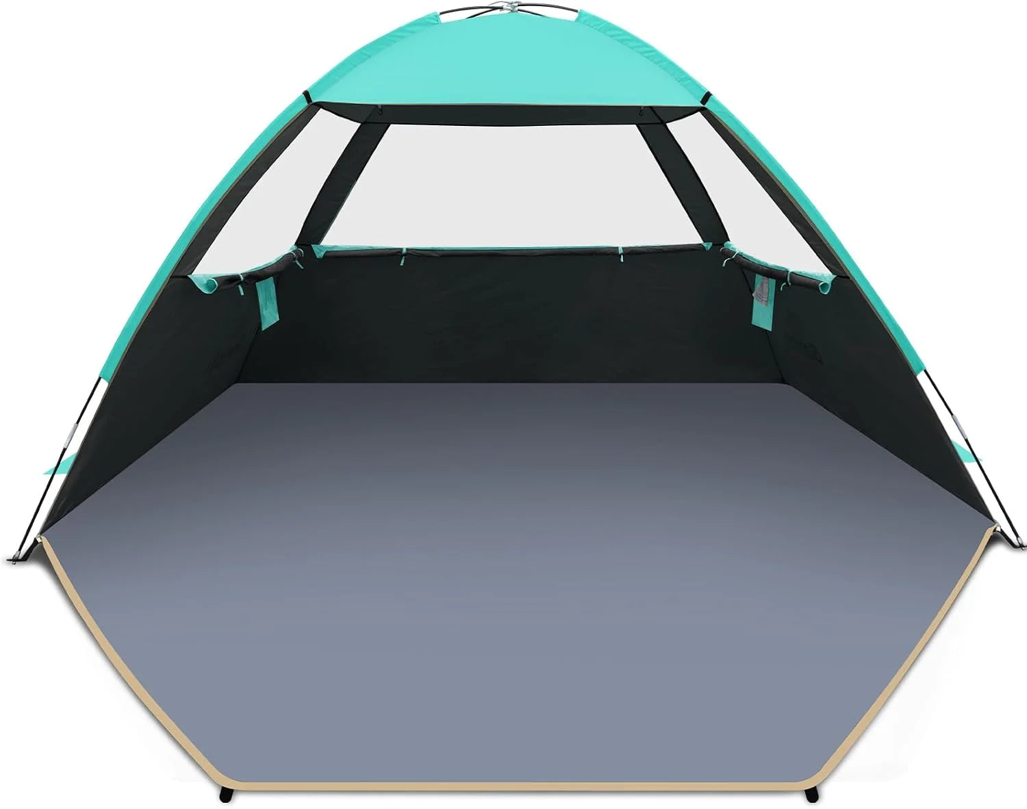 Gorich Beach Tent Sun Shelter for 3/4/6/8/10 Person with UPF 50锛?UV Protection, Lightweight & Easy Setup Beach Shade bifanuoyard - Image 4
