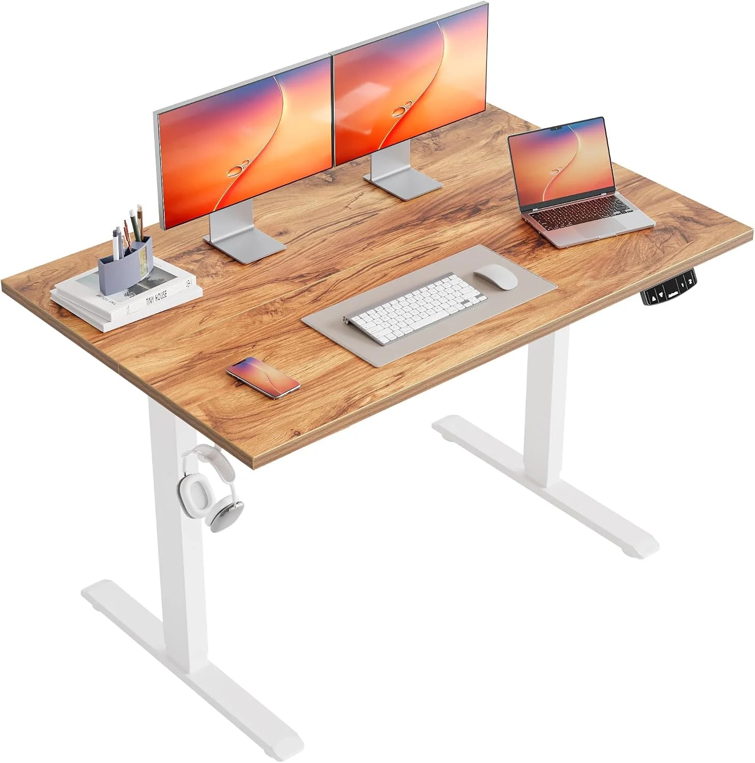 New Arrivals Electric Standing Desk, 48 x 24 Inches Height Adjustable Desk - Image 9