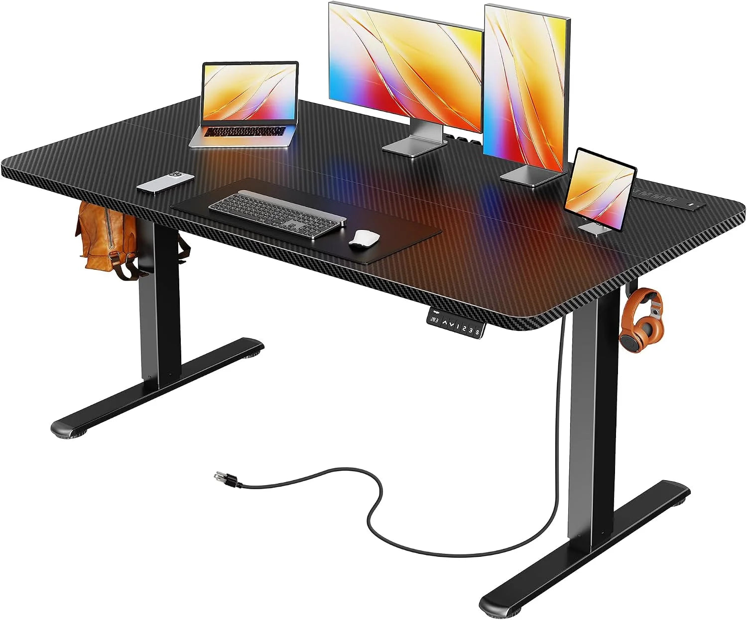 New Arrivals Electric Standing Desk with Power Outlets and USB-C Port, 47 X 24 Inch Height Adjustable Desk - Image 11