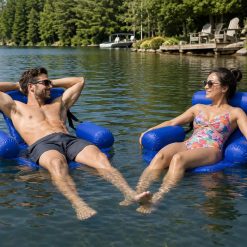 Alternative view of New Arrivals 2-Pack Water Chair Inflatable Pool Float Lounges for Adults, Adjustable Reclining Water Chairs for Pool
