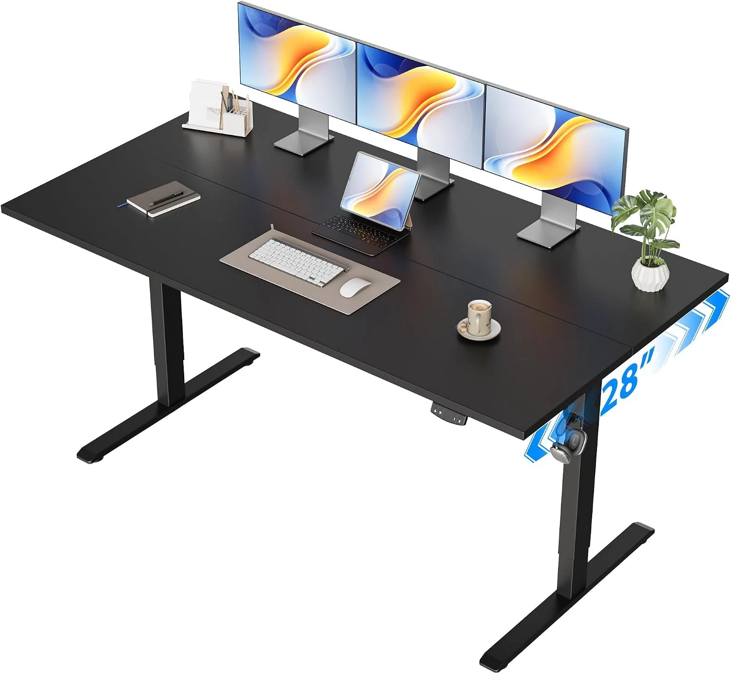 New Arrivals Electric Standing Desk, 48 x 24 Inches Height Adjustable Desk - Image 6