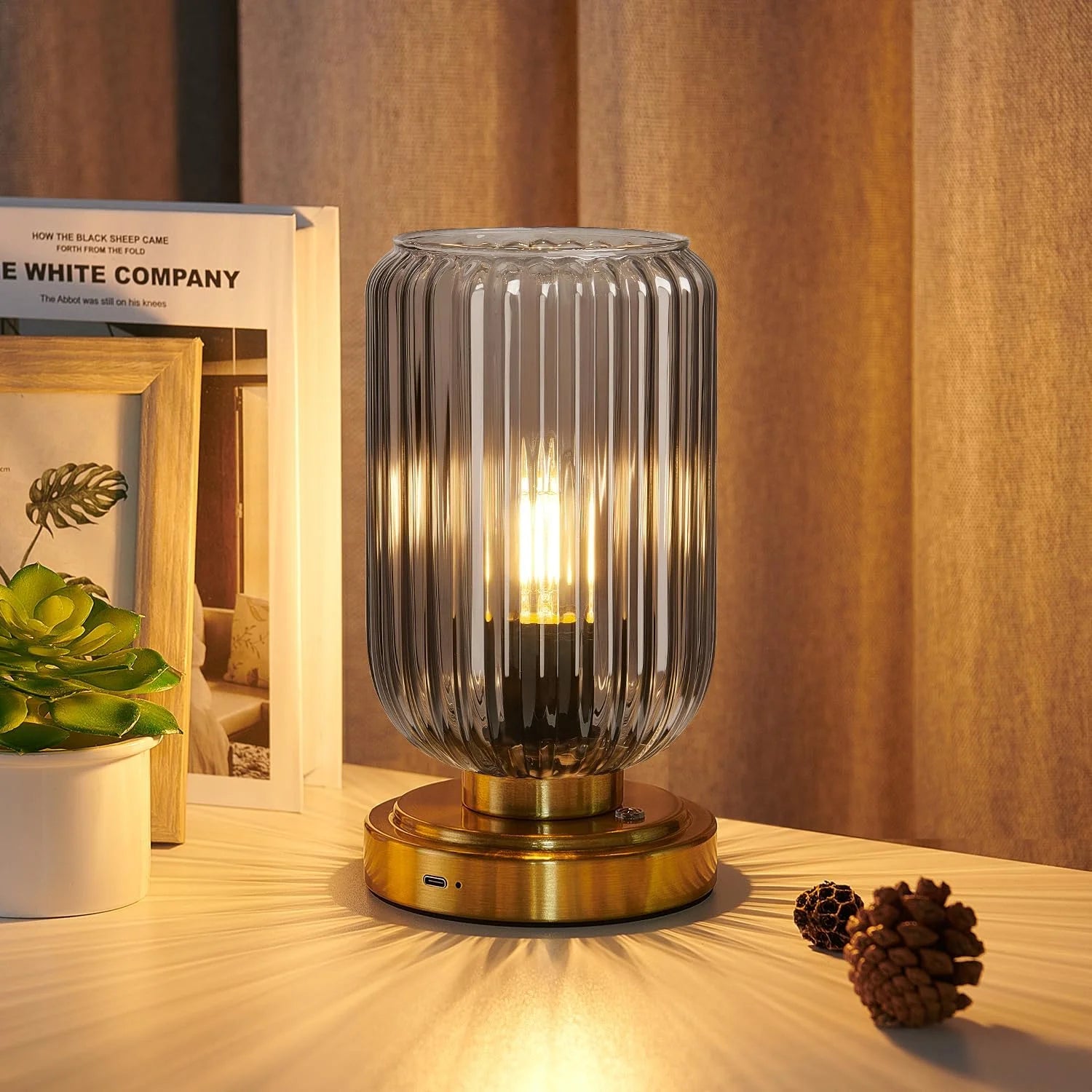LightRound Cordless Table Lamp, Dimmable, Bulb Included bifanuoyard - Image 7