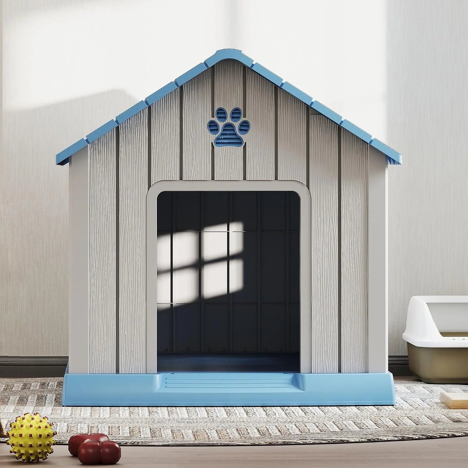 Bifanuo Dog House Outdoor Indoor for Small Dogs – Plastic Pet Shelter