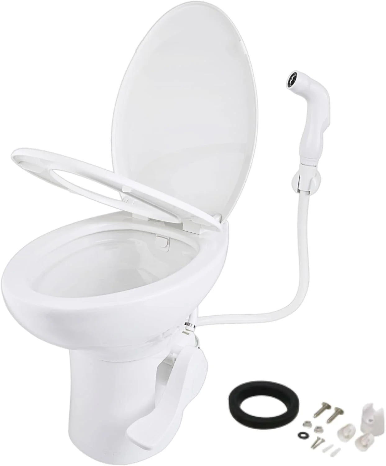 SEAFLO RV Toilet, 18.4 Residential Height, Fits Most RVs (9.5 Rough-In), 2-Bolt Mount, SFRTPH-01-01 bifanuoyard