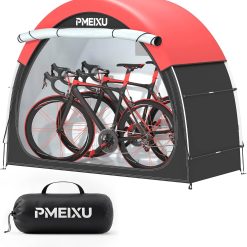 Alternative view of New Arrivals Bike Tent with Rain Cover, Portable Storage Shed for 2-3 Bikes
