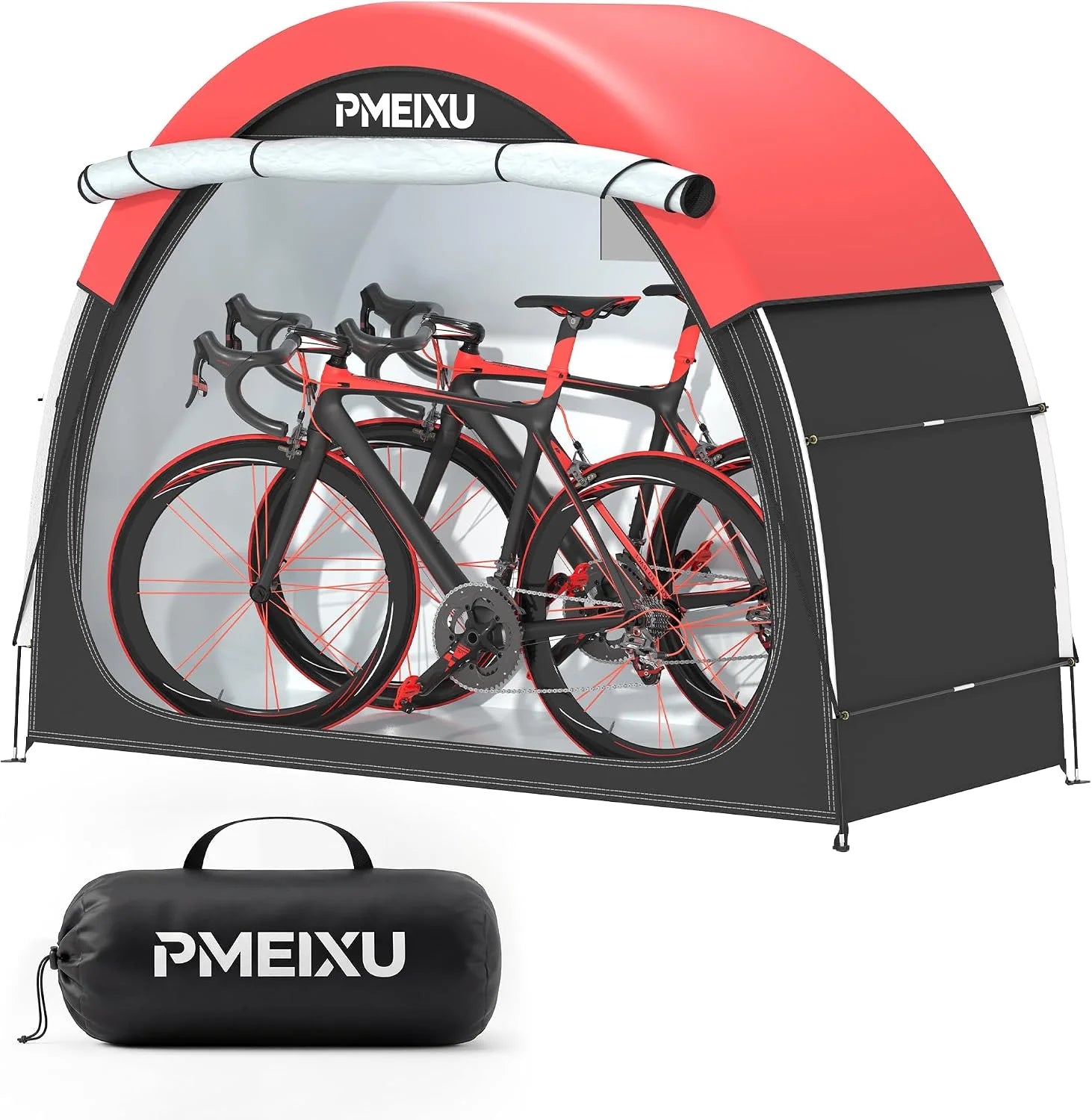 New Arrivals Bike Tent with Rain Cover, Portable Storage Shed for 2-3 Bikes - Image 2
