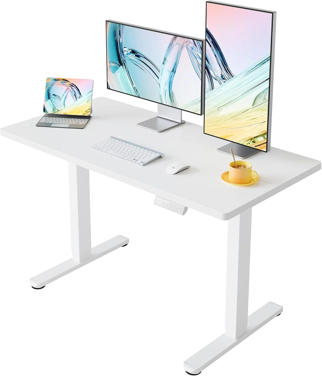 HUANUO 32 Small Electric Standing Desk Adjustable Height, 4 Memory Height Settings bifanuoyard - Image 23