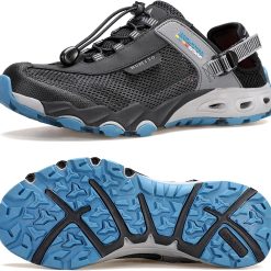 New Arrivals HUMTTO Men鈥檚 Amphibious Water Shoes " Hiking Sandals for Men Outdoor Water Sandal Closed Toe Non-Slip River Shoes Summer Quick Drying Aqua