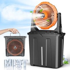 Alternative view of New Arrivals 10″ 9L Portable Misting Fan, [Max 55Hrs] Golf Cart Mister Fan for Outside Patios
