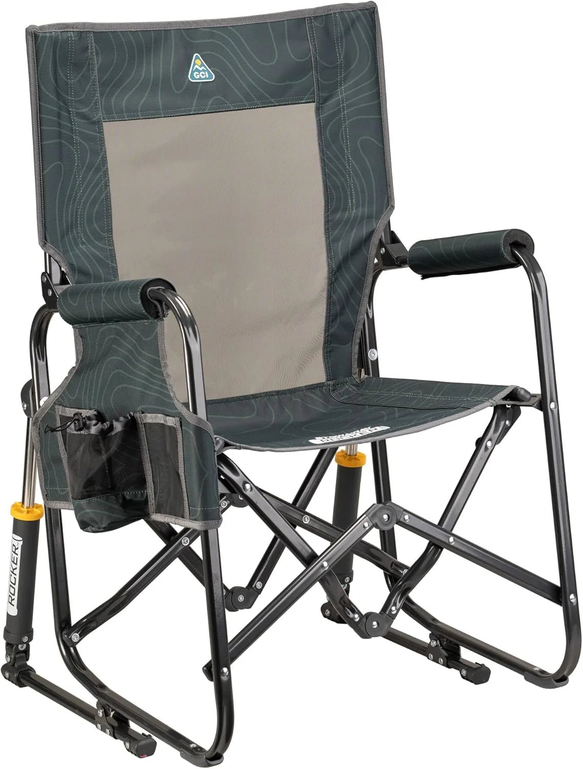 New Arrivals Outdoor Freestyle Rocker Camping Chair " Black - Image 4
