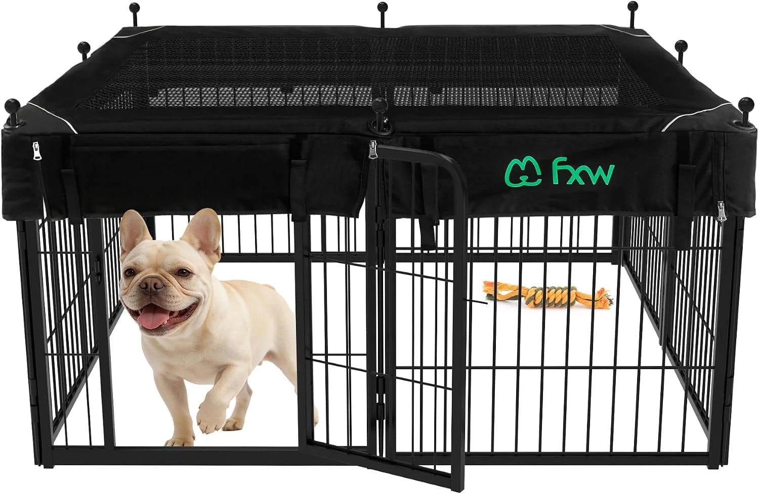 New Arrivals Rollick Dog Playpen, Indoor, 24 H, 8 Panels - Image 25