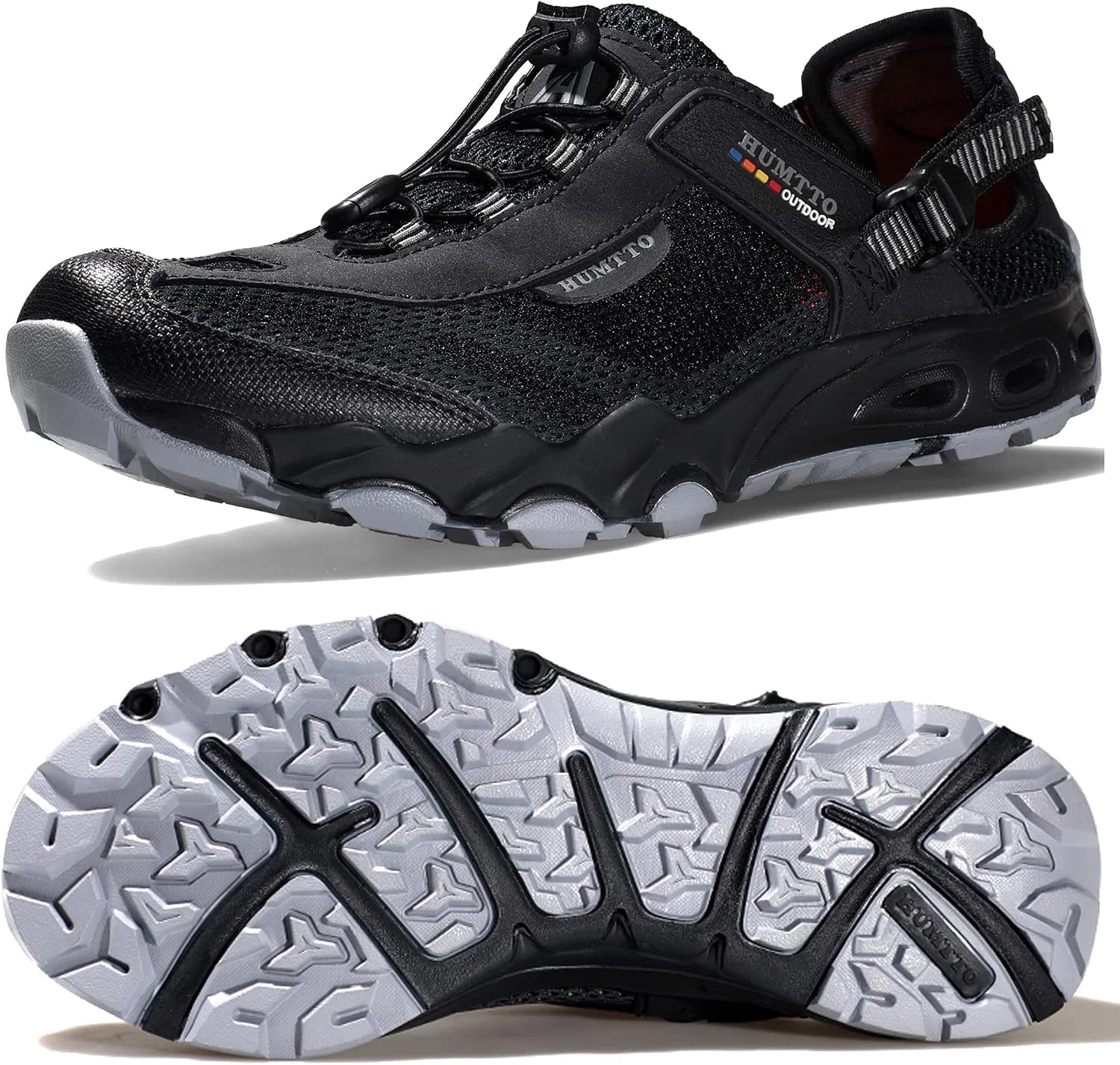 New Arrivals HUMTTO Men鈥檚 Amphibious Water Shoes " Hiking Sandals for Men Outdoor Water Sandal Closed Toe Non-Slip River Shoes Summer Quick Drying Aqua - Image 2