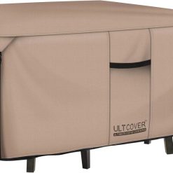 New Arrivals ULTCOVER Rectangular Patio Heavy Duty Table Cover " 600D Tough Canvas Waterproof Outdoor Dining Table and Chairs General Purpose Furniture Cover