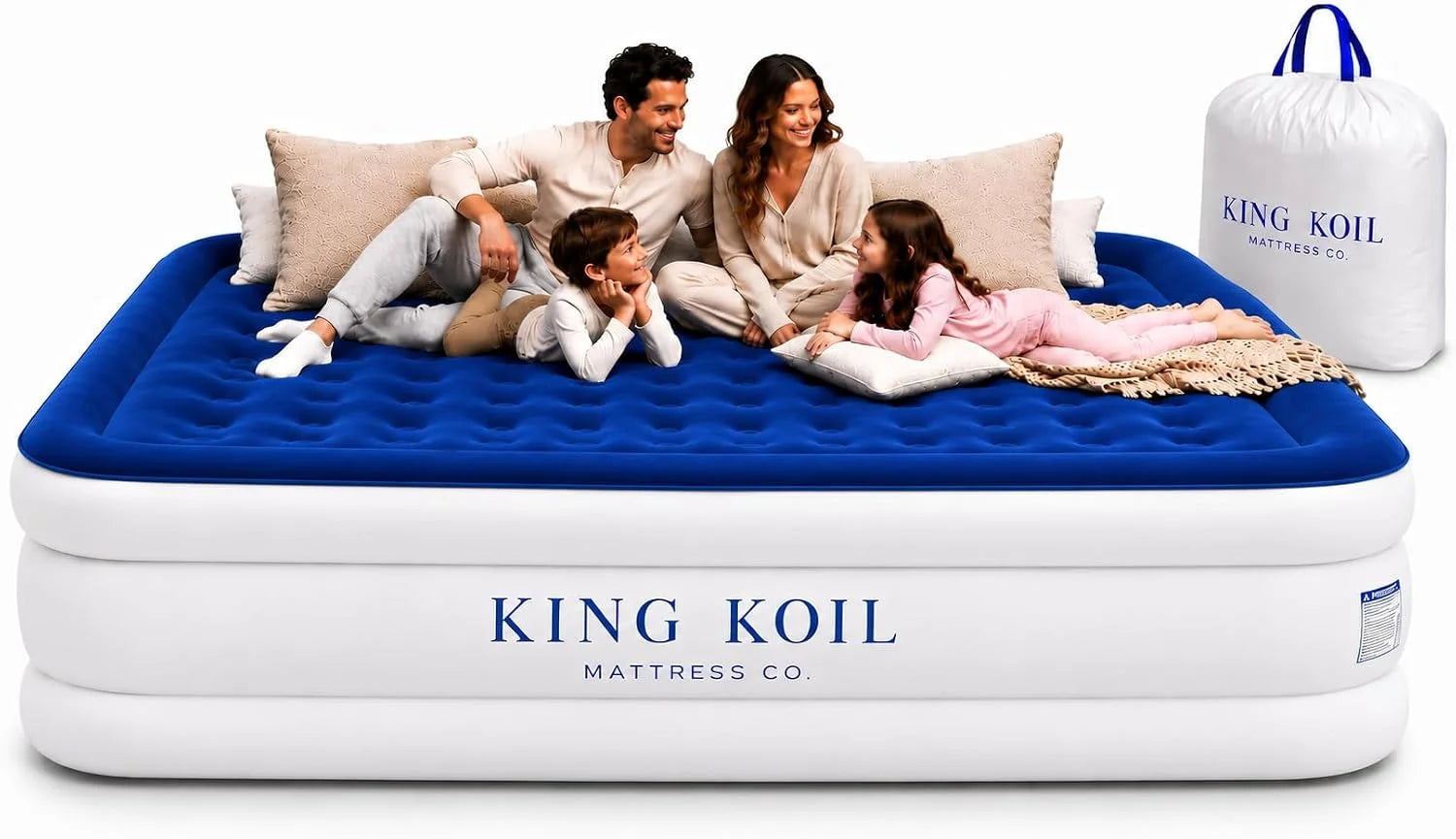 King Koil 20 Queen Air Mattress with Built-in High-Speed Pump, CNN Underscored Top Pick, Inflates in 2 Minutes bifanuoyard - Image 6