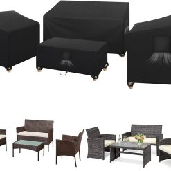 Alternative view of New Arrivals SIRUITON 4-Piece Patio Furniture Covers Waterproof