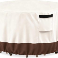 New Arrivals Outdoor Round Table Cover Waterproof Patio Furniture Covers, Patio Round Table Chair Set Covers