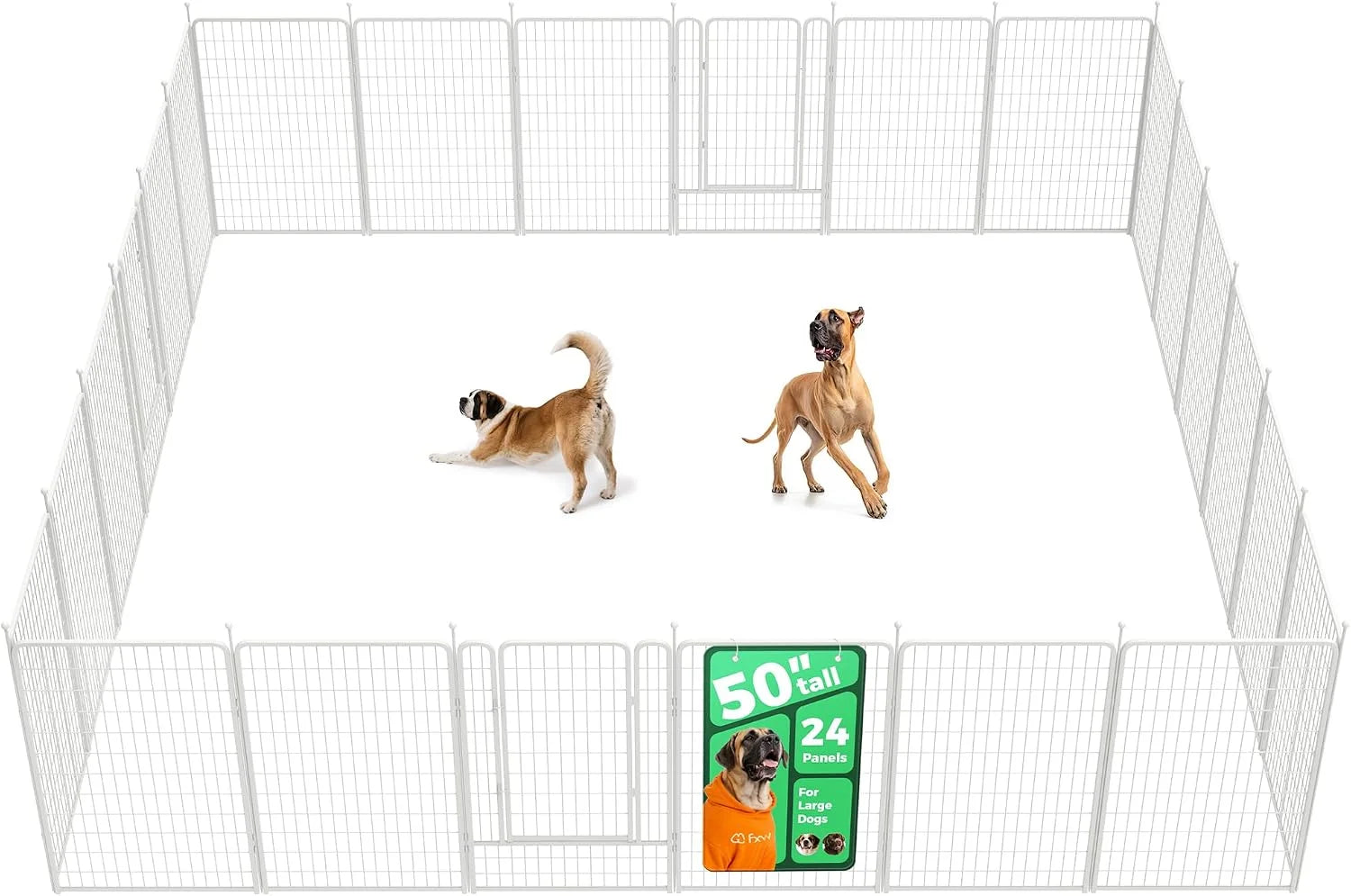 New Arrivals Rollick Dog Playpen, Indoor, 24 H, 8 Panels - Image 89