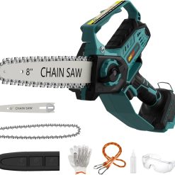 Alternative view of Chainsaw for Milwaukee Battery, 8-Inch and 6-Inch 2-in-1 Cordless Electric Chainsaw with Brushless Motor and Auto-Oiler