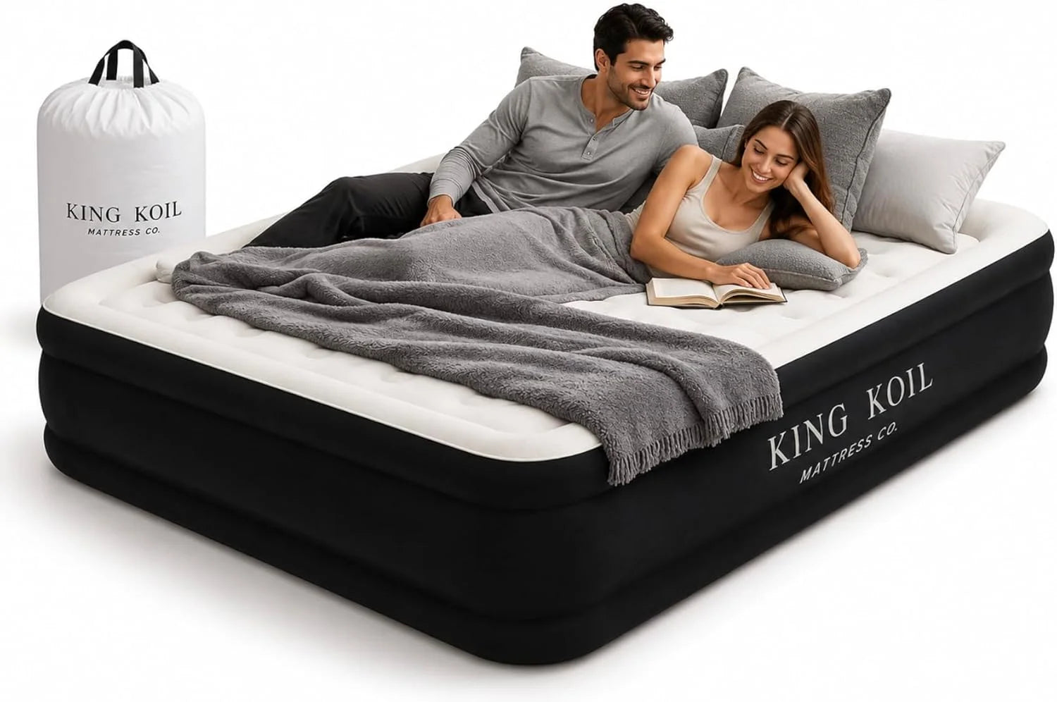 King Koil 20 Queen Air Mattress with Built-in High-Speed Pump, CNN Underscored Top Pick, Inflates in 2 Minutes bifanuoyard - Image 8