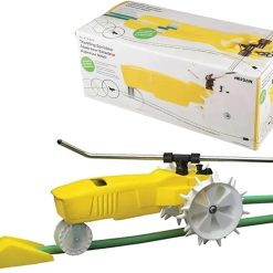 New Arrivals Rain Train 13, 500 Square Feet Cast Iron Outdoor Lawn Traveling Water Sprinkler for Yard