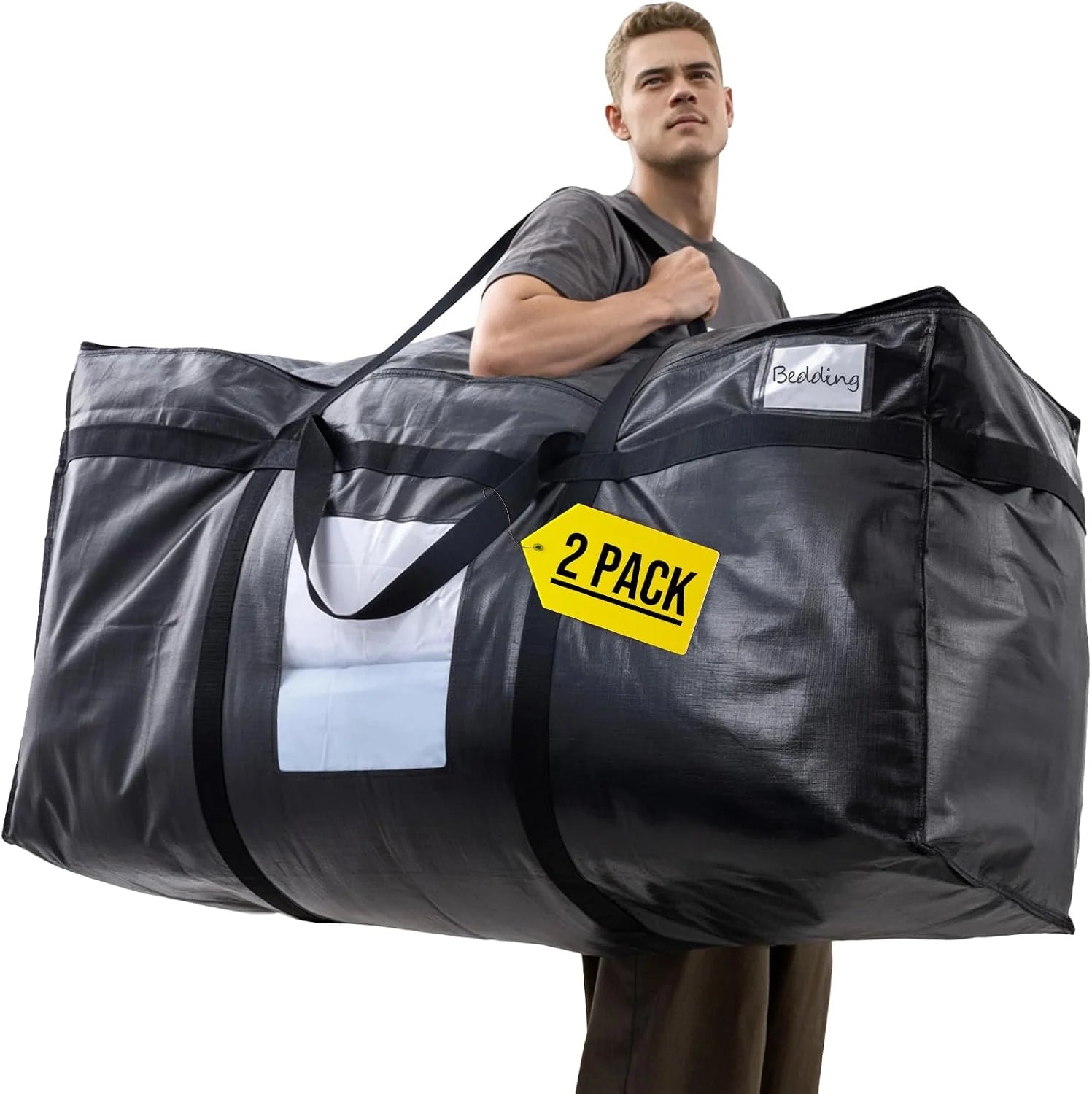 New Arrivals TAILI 2 Pack 69 Gallon Extra Large Storage Bags with Visible Window,Blue - Image 5