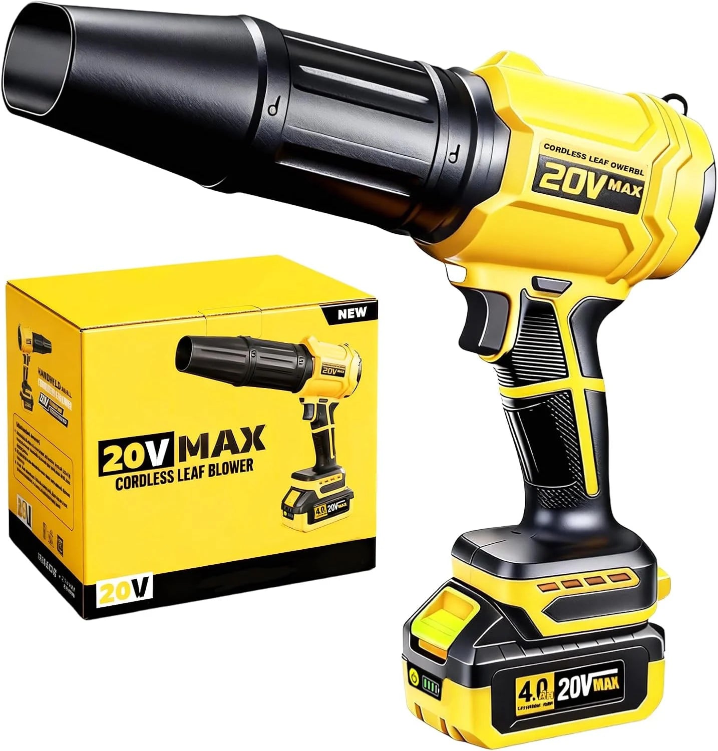 New Arrivals Leaf Blower for DEWALT 20V Max Battery, 720-CFM 180-MPH Handheld Electric Brushless Dust Blower with Light " For Yard Cleanup