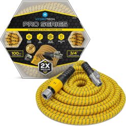 Alternative view of HydroTech Pro Series 100 ft Max Flow Garden Hose, 3/4 in Diameter, Patented Force Control Technology delivers 2x max bifanuoyard