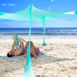 New Arrivals Ninja Beach Tent Sun Shelter UPF50+, Easy Pop Up Beach Canopy