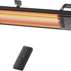 Alternative view of New Arrivals Outdoor Heater for Patio 1500W, 8H Timer, Waterproof, Infrared Electric Wall-Mounted Patio Heater