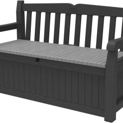 Alternative view of Solana 70 Gal Outdoor Storage Bench for Patio and Pool Accessories