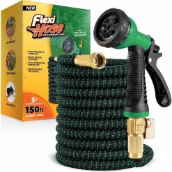 New Arrivals Hose with 8 Function Nozzle, 50FT " Lightweight Expandable Garden Hose, No-Kink Flexibility