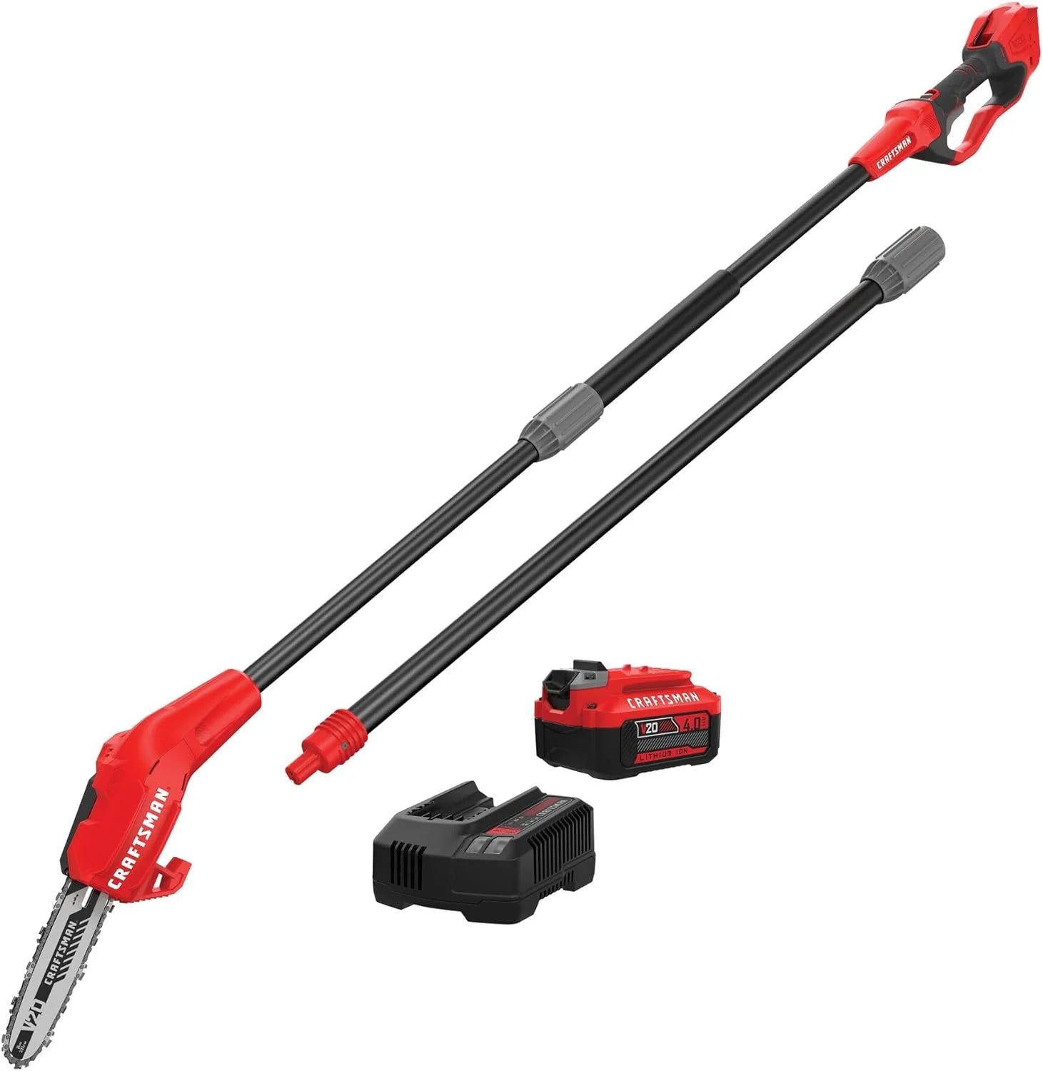 New Arrivals CRAFTSMAN Pole Saw, Pole Saws for Tree Trimming, Cordless V20 Tool-Only Tree Trimmer