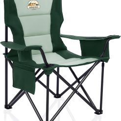 New Arrivals Oversized Heavy Duty Camping Chairs 2 Pack, 450 LBS Support Extra Wide Folding Portable Outdoor Chair