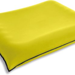 Alternative view of Luxe Lounge Inflatable Pool Mat: Removable Fabric Cover, 2 Soft Handles, 440 Weight Capacity, 78 x 62