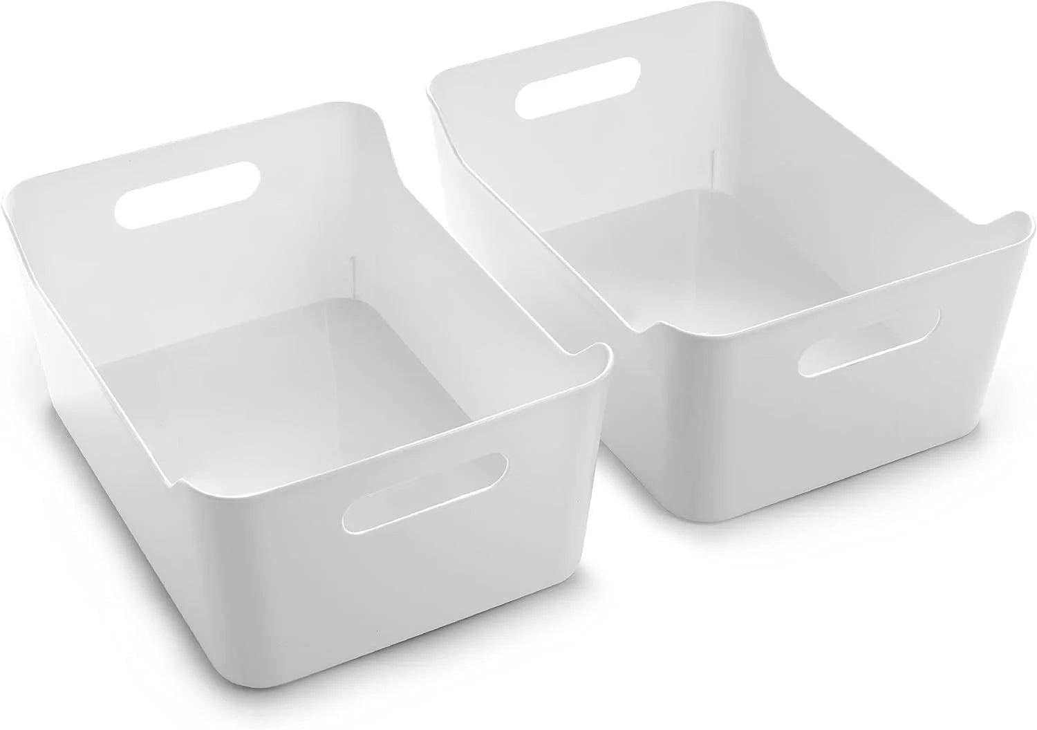 Plastic Storage Bins, Large, 2 Pack, Clear, Pantry Organizers and Storage Containers, Fridge Organizer Bins bifanuoyard - Image 5