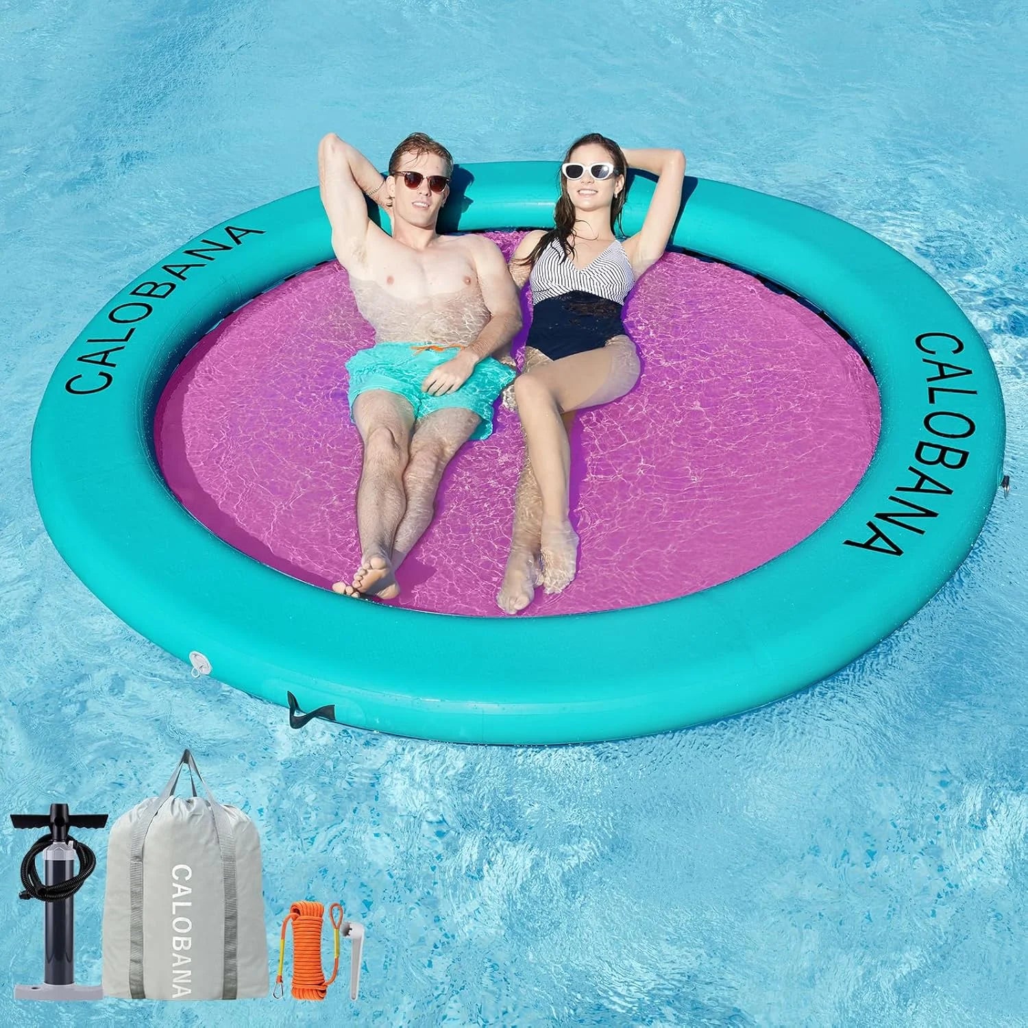 Inflatable Water Hammock for Adults Lake Party Multi Person bifanuoyard - Image 5