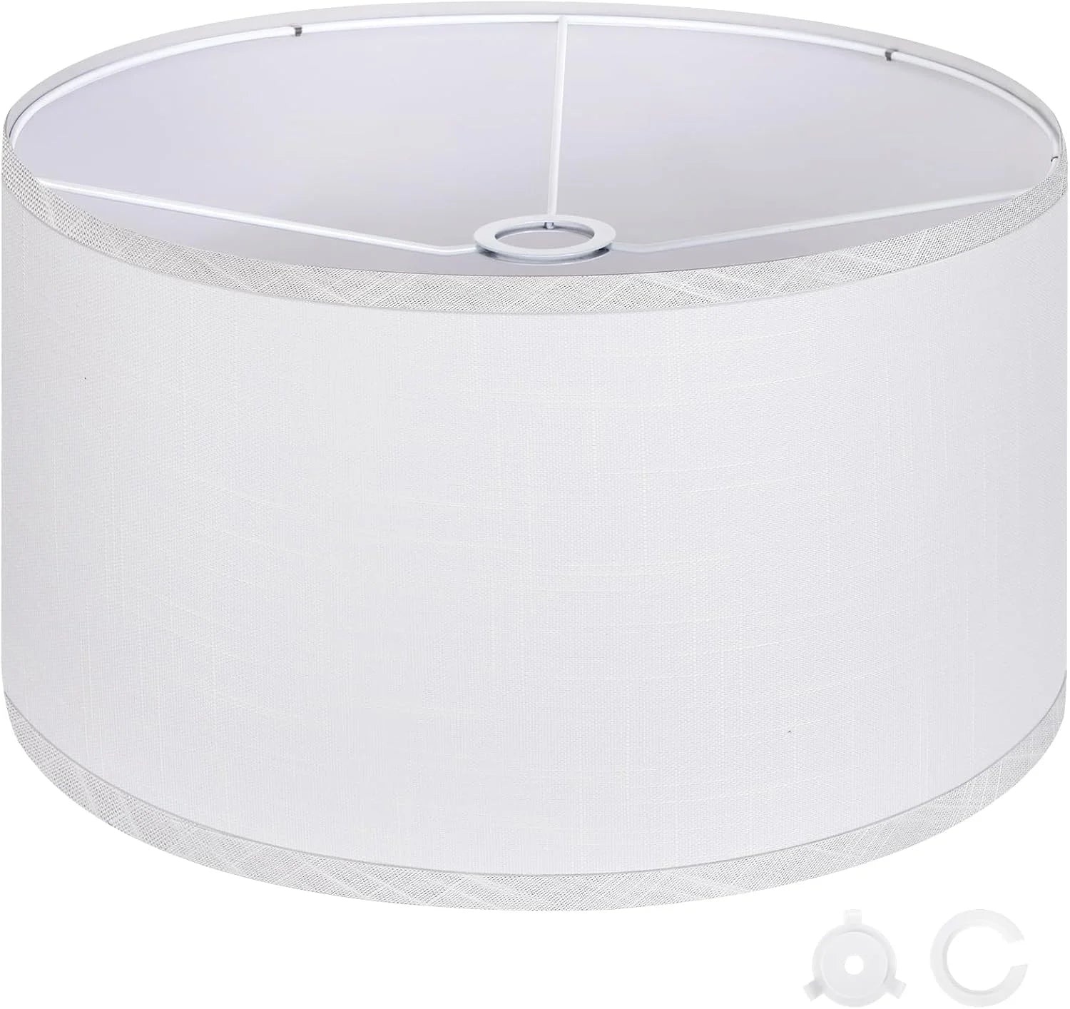 OUTON Beige Large Drum Lamp Shades for Floor Lamp bifanuoyard - Image 3